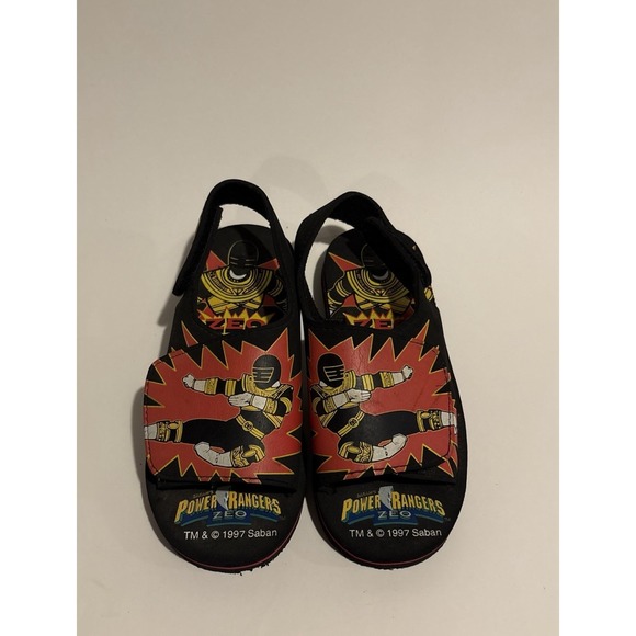 Vintage Power Rangers Zeo Size 13c Boys Foam Sandals - Picture 1 of 5